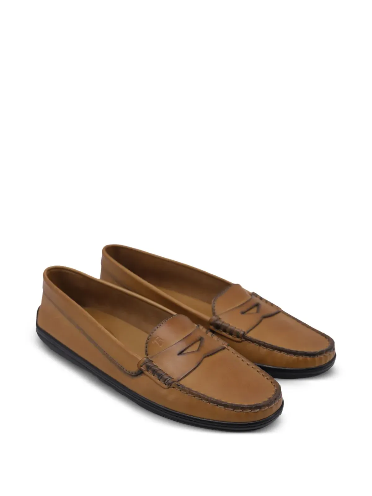 Tod's Vintage レザー ペニーローファー - 画像2