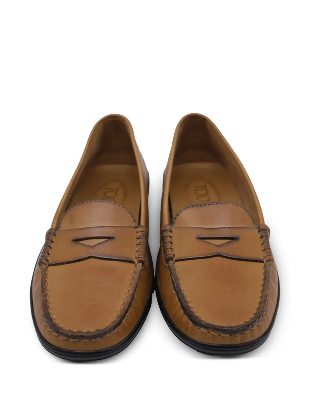 Tod's Vintage レザー ペニーローファー - 画像4