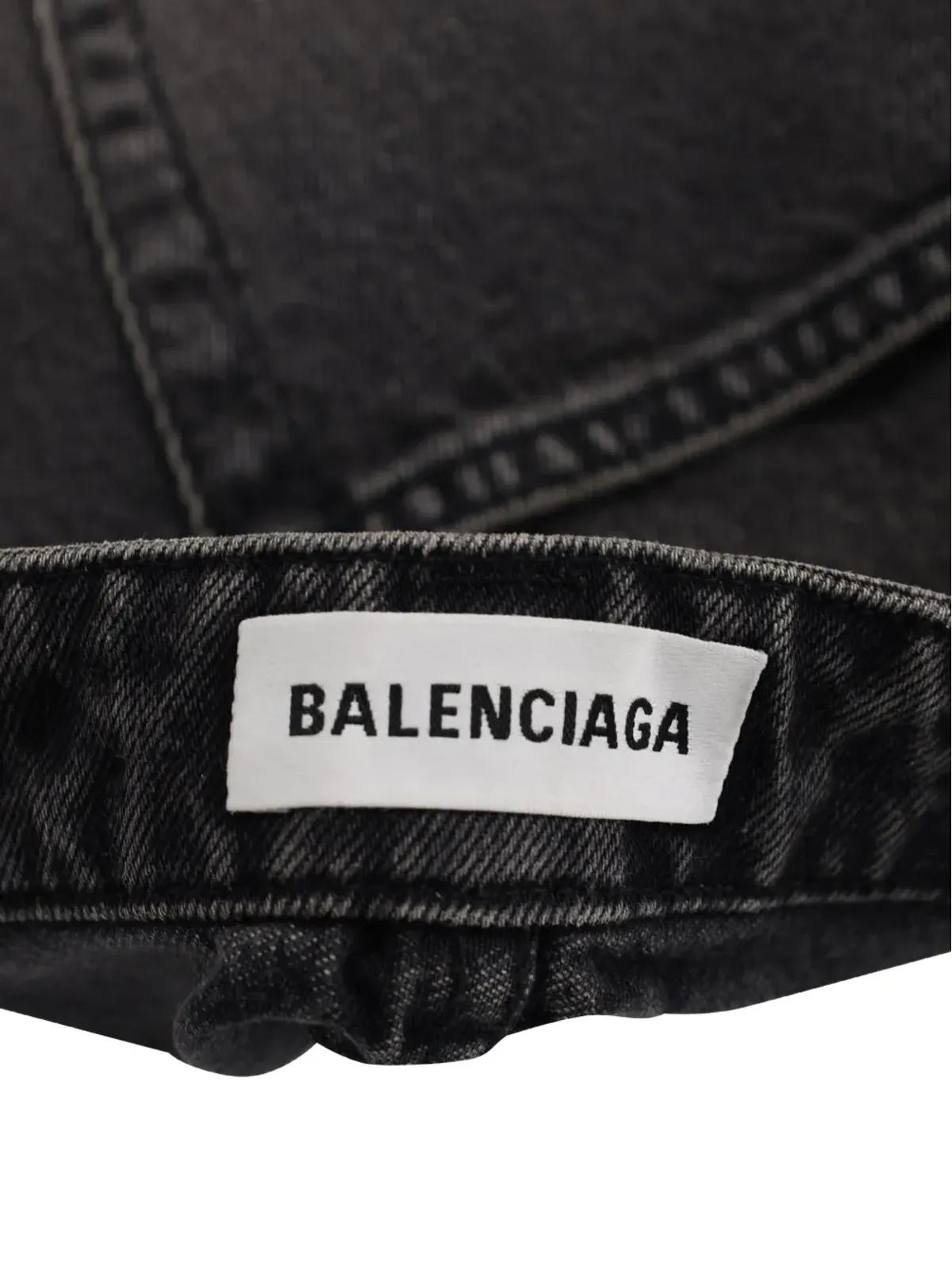 Balenciaga Pre-Owned Aラインデニムスカート - 画像3