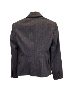 Brunello Cucinelli Vintage シングルブレストブレザー - グレー - サムネイル2