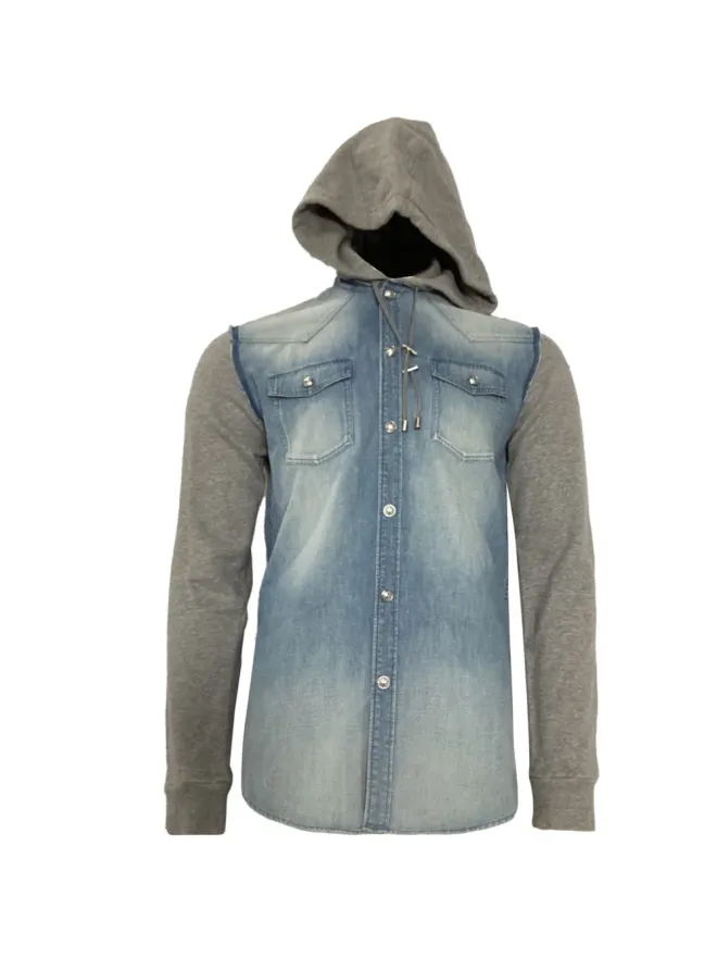 Balmain Pre-Owned Balmain Pre-Owned フード付きデニムジャケットの商品画像