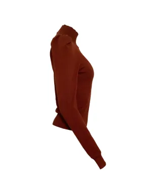 Caroline Constas Ivy high-neck top - Brown - サムネイル5