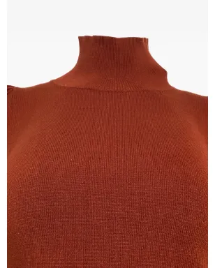 Caroline Constas Ivy high-neck top - Brown - サムネイル2