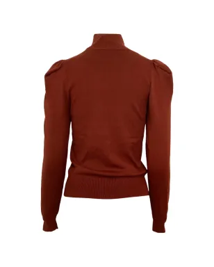 Caroline Constas Ivy high-neck top - Brown - サムネイル3