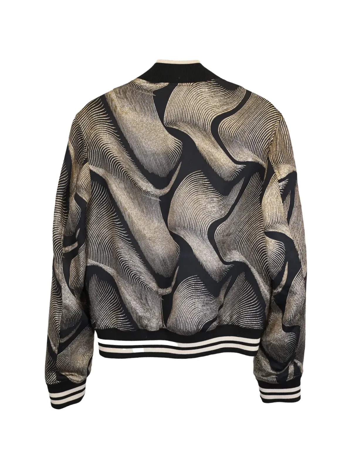 Dries Van Noten ビンテージ ストライプジャカード ボンバージャケット - 画像2