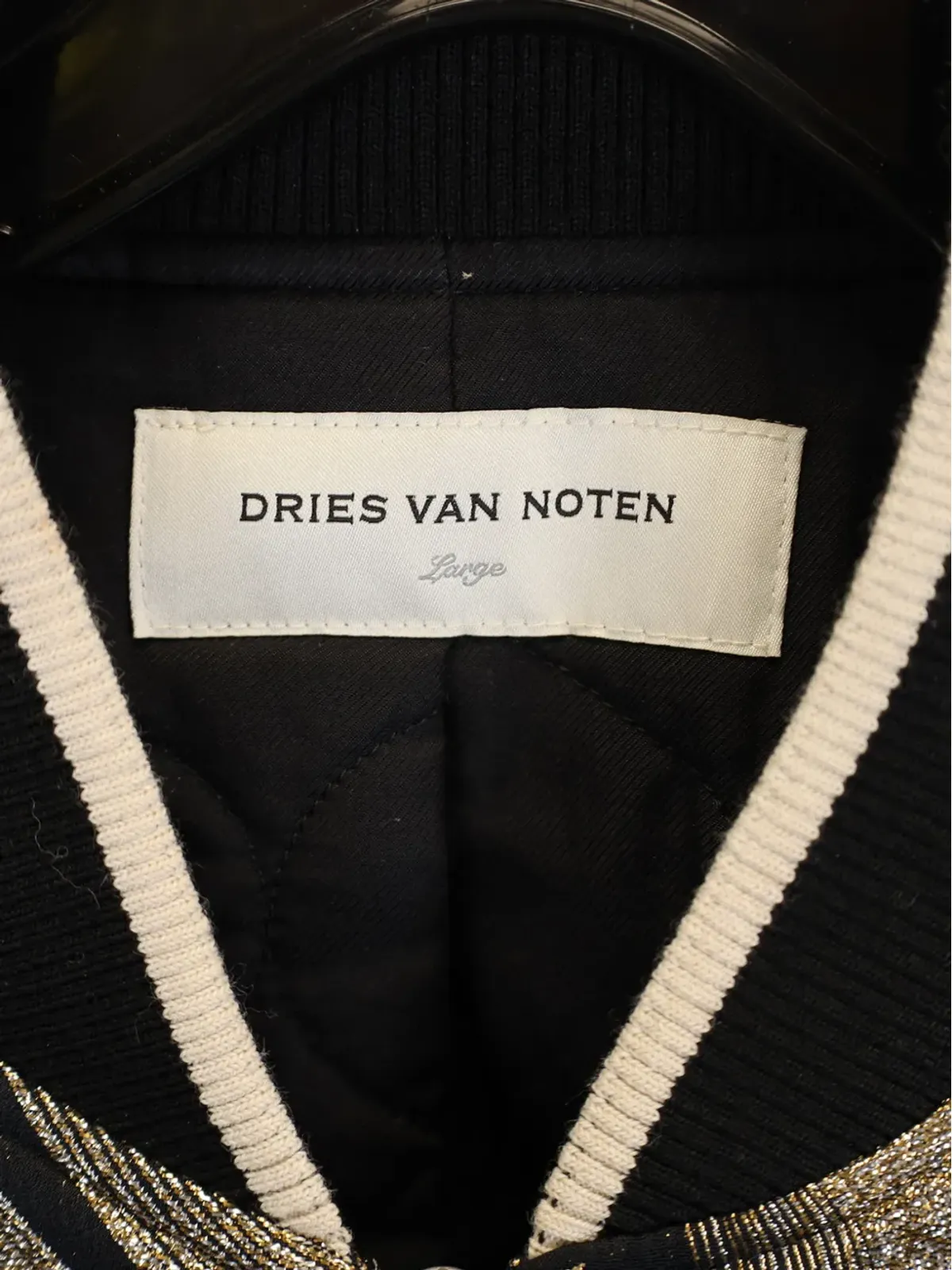 Dries Van Noten ビンテージ ストライプジャカード ボンバージャケット - 画像3