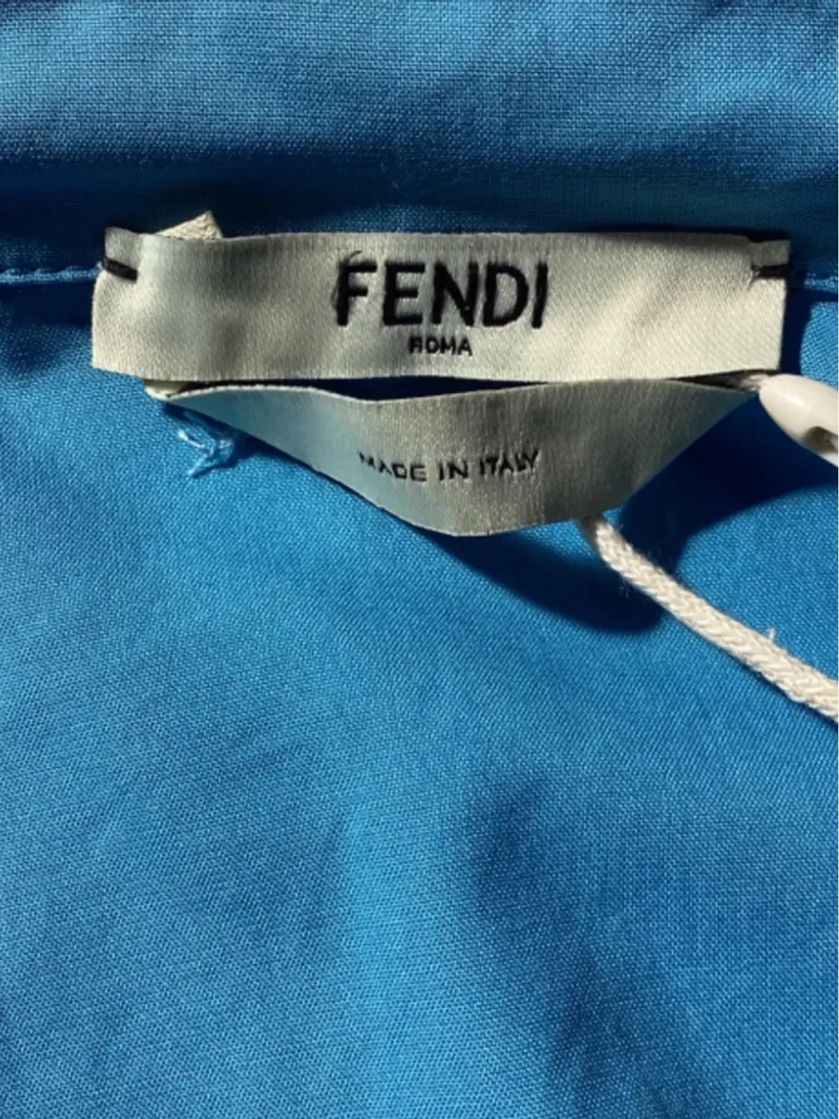 Fendi Pre-Owned ブルーのクロップドシャツ - 画像5