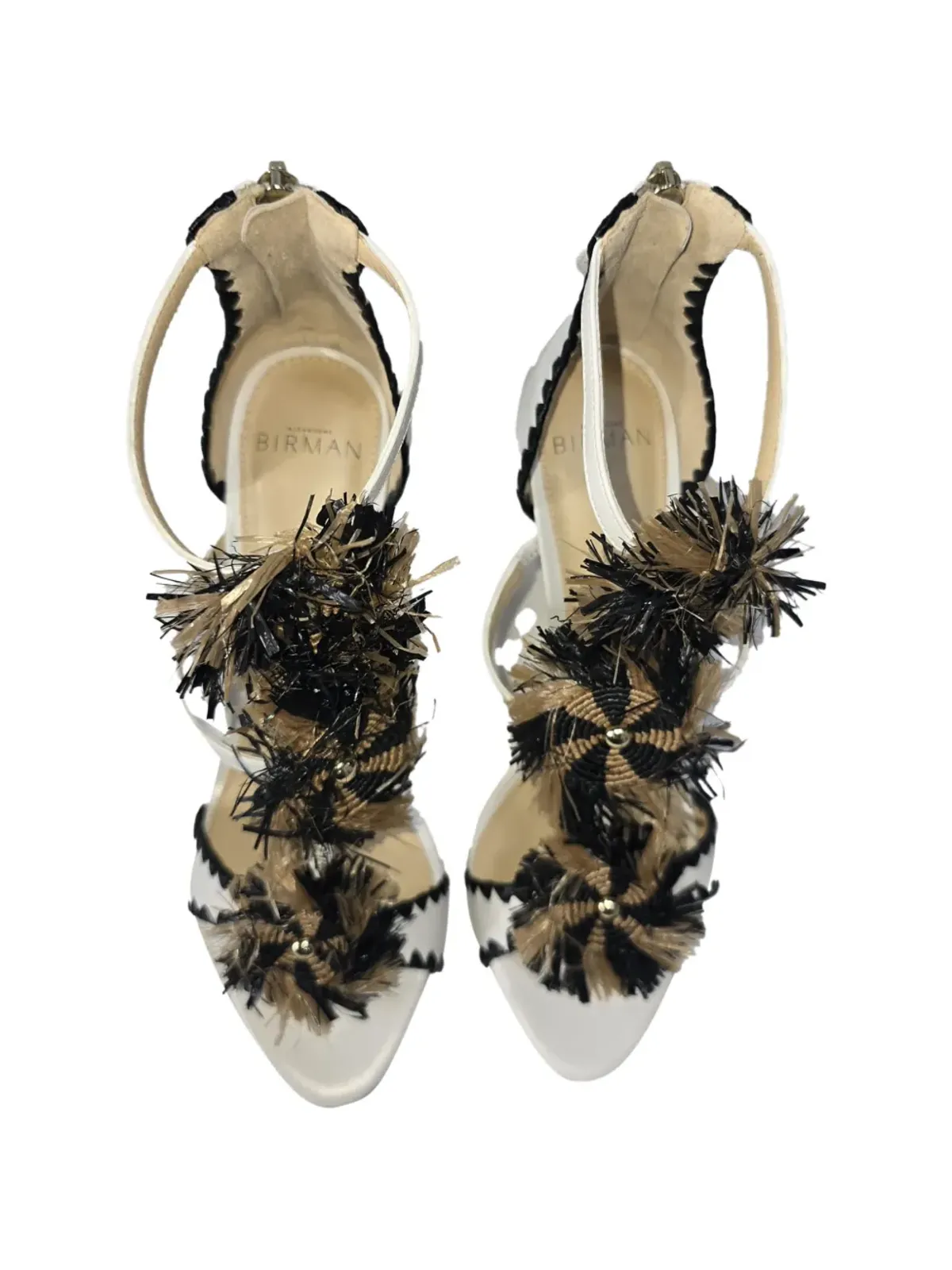 Alexandre Birman フリンジ付きヒールサンダル - 画像5