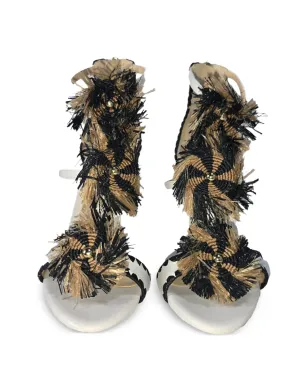 Alexandre Birman フリンジ付きヒールサンダル - サムネイル4