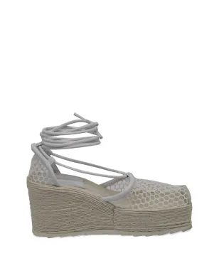 Bottega Veneta Pre-Owned レースアップヒールのエスパドリーユ - White - サムネイル1