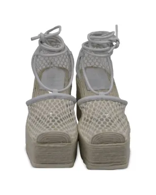 Bottega Veneta Pre-Owned レースアップヒールのエスパドリーユ - White - サムネイル2