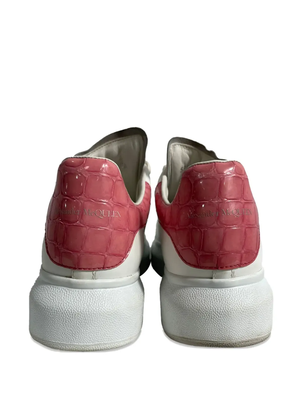 Alexander McQueen ビンテージ クロコダイル柄エンボススニーカー - 画像2