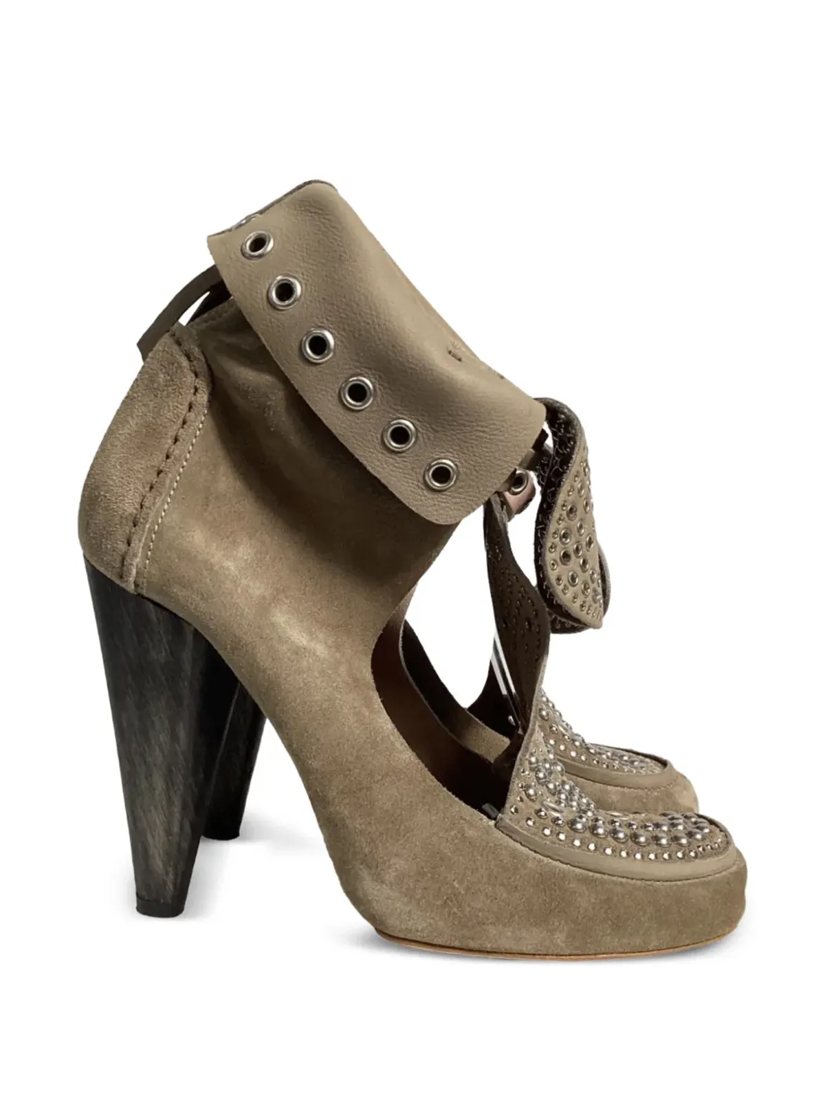 Isabel Marant Vintage モッサ カットアウト アンクルブーツ - 画像1