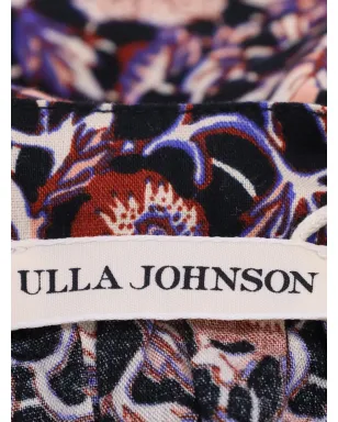 Ulla Johnson 花柄プリント・パフスリーブトップ（ブラック） - サムネイル4