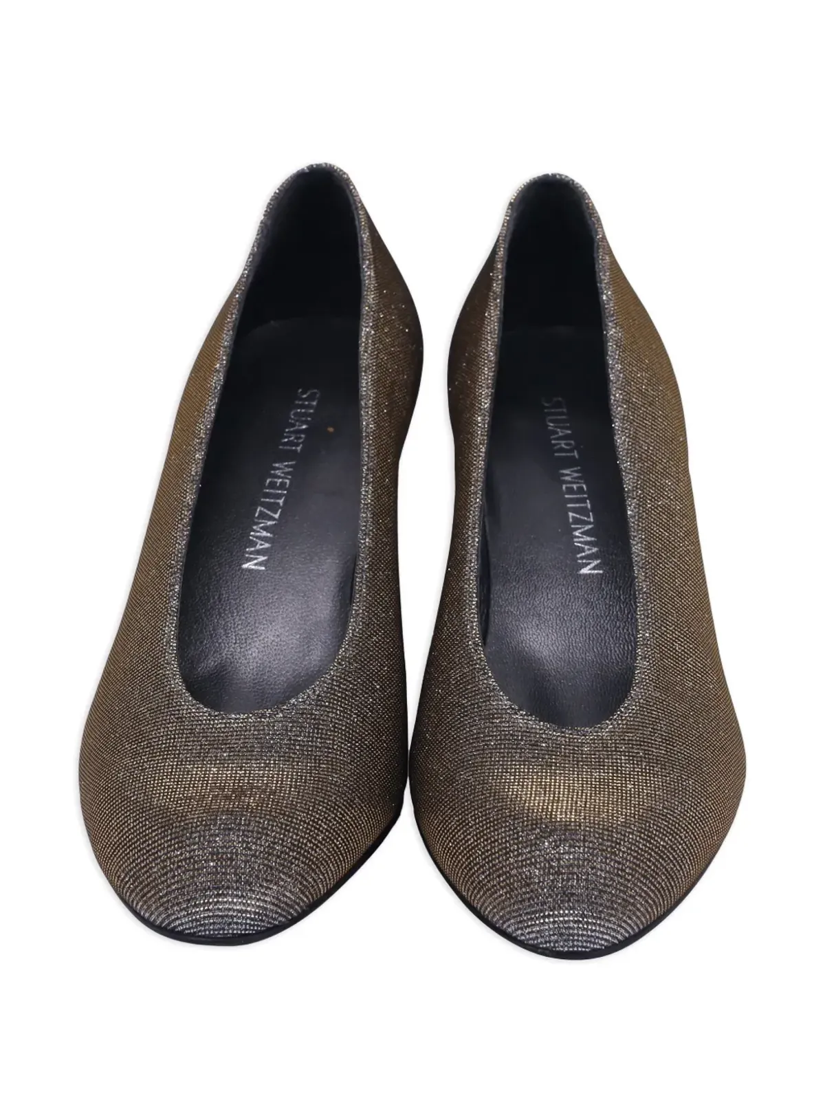 Stuart Weitzman ラウンドトゥパンプス - ゴールド - 画像4