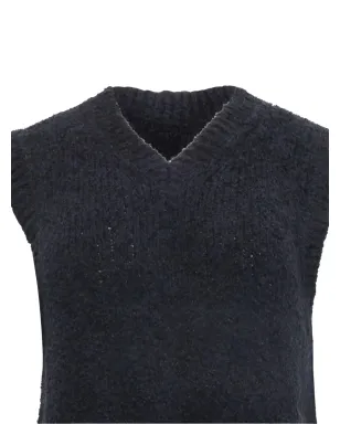 Theory V-neck knitted vest - Blue - サムネイル4