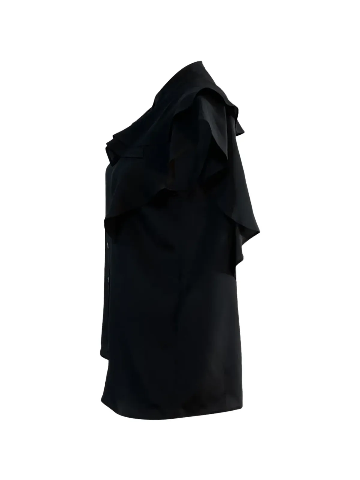 Givenchy Pre-Owned ノースリーブフリルブラウス - 画像3