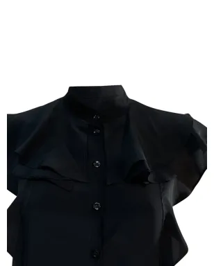 Givenchy Pre-Owned ノースリーブフリルブラウス - サムネイル4
