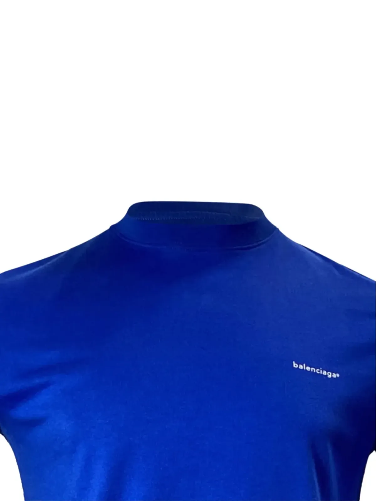 Balenciaga ビンテージ ロゴプリント クルーネック Tシャツ - ブルー - 画像4