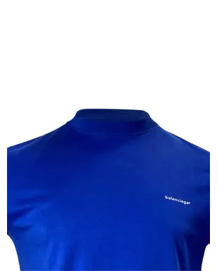 Balenciaga ビンテージ ロゴプリント クルーネック Tシャツ - ブルー - サムネイル4