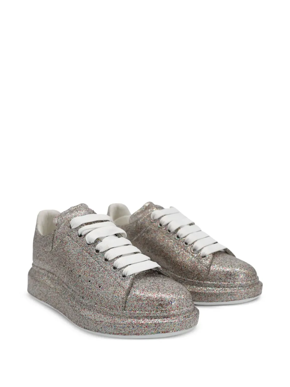 Alexander McQueen Pre-Owned グリッター・スニーカー - グレー - 画像2