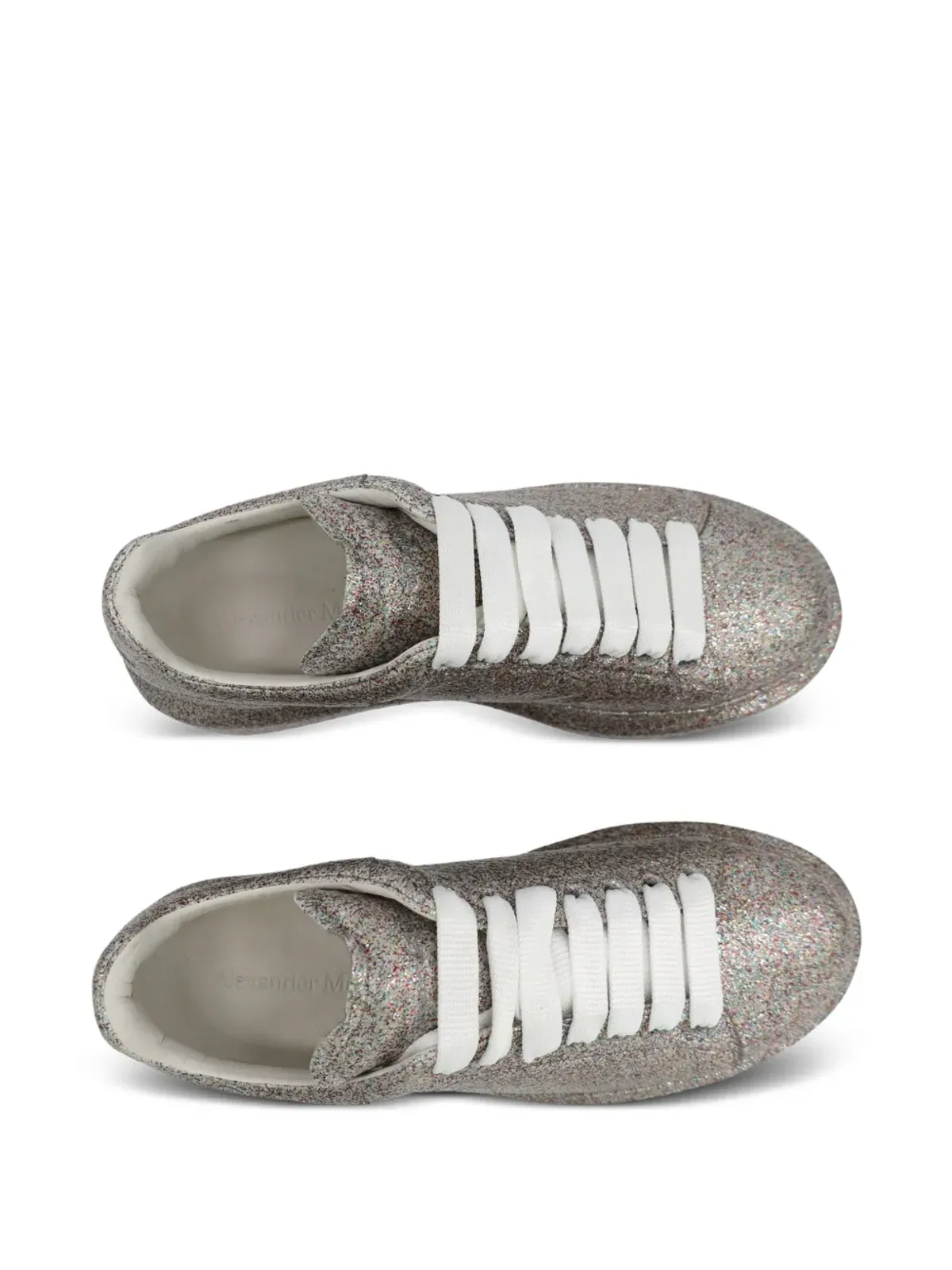Alexander McQueen Pre-Owned グリッター・スニーカー - グレー - 画像4