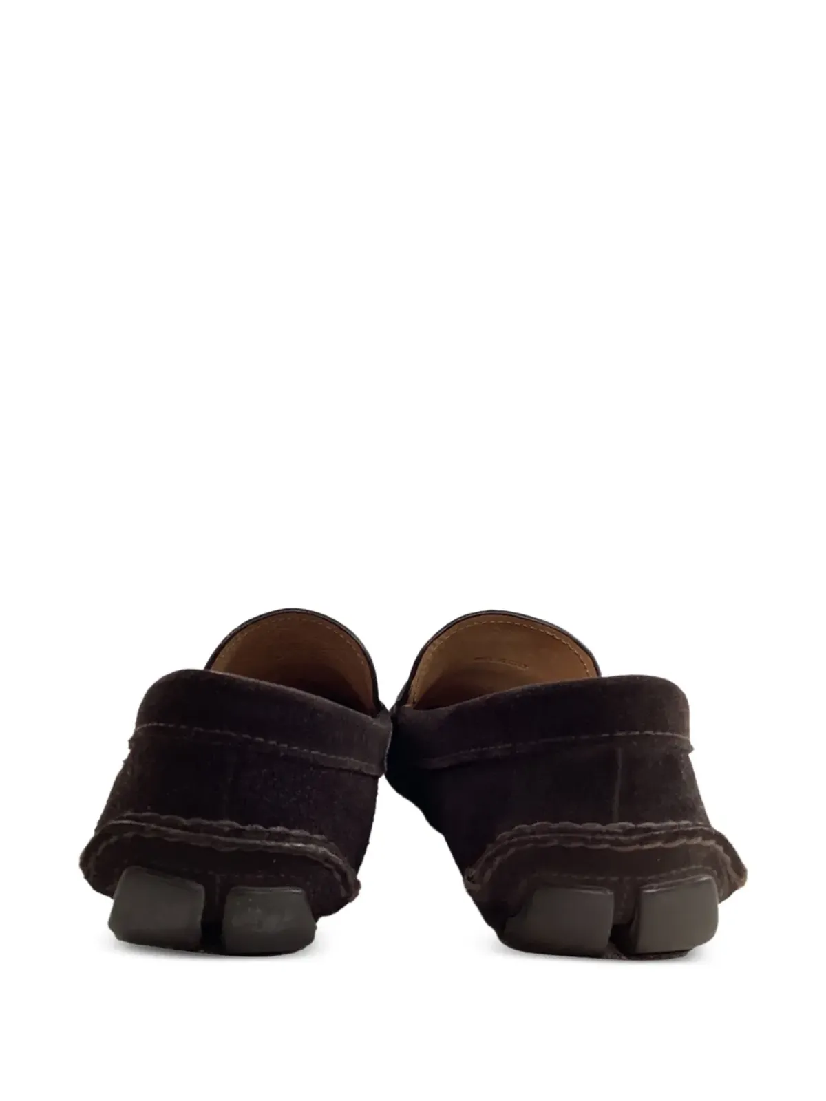 Prada Pre-Owned ペニー・スロット ローファー ブラウン - 画像2