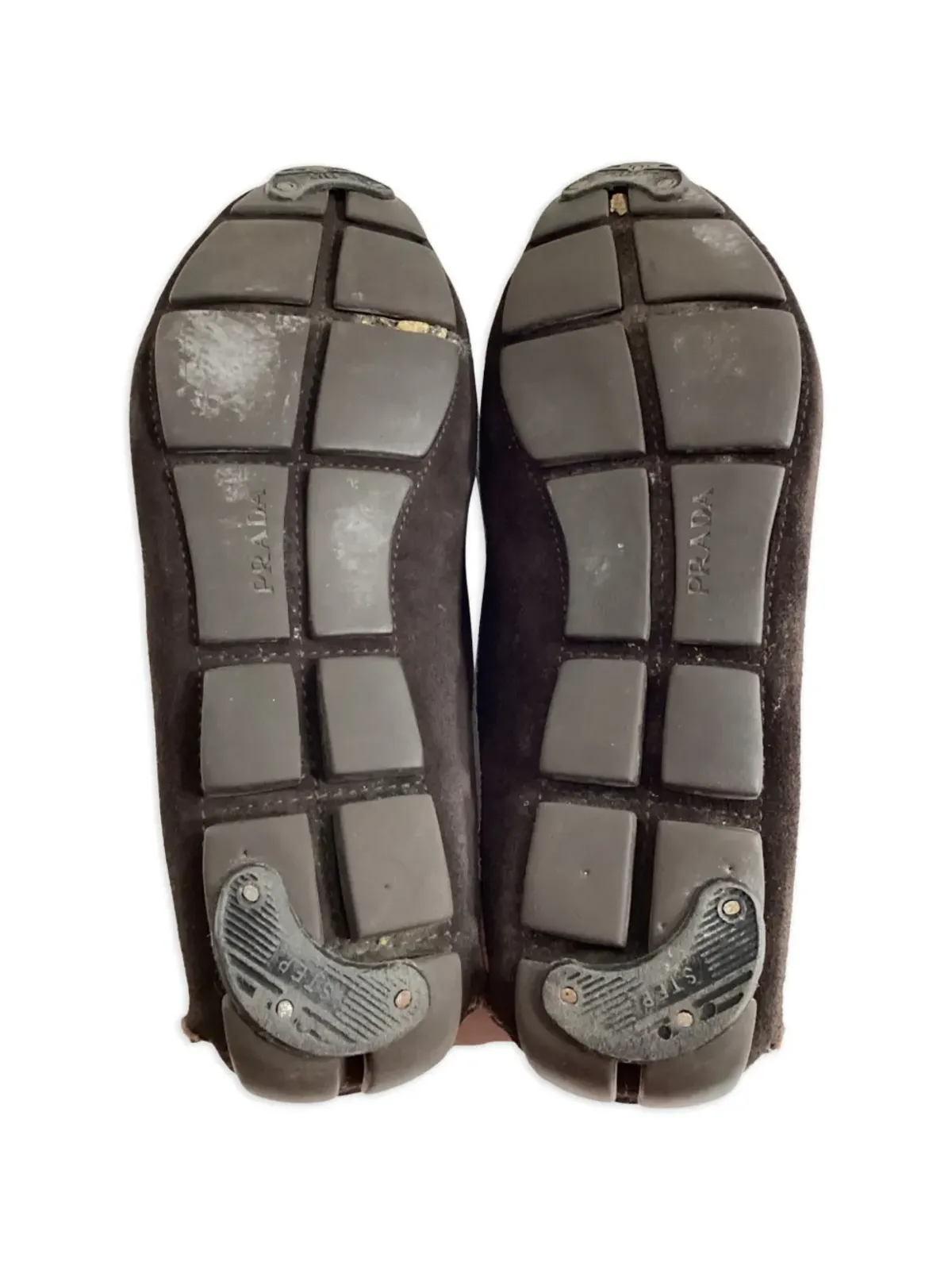Prada Pre-Owned ペニー・スロット ローファー ブラウン - 画像4
