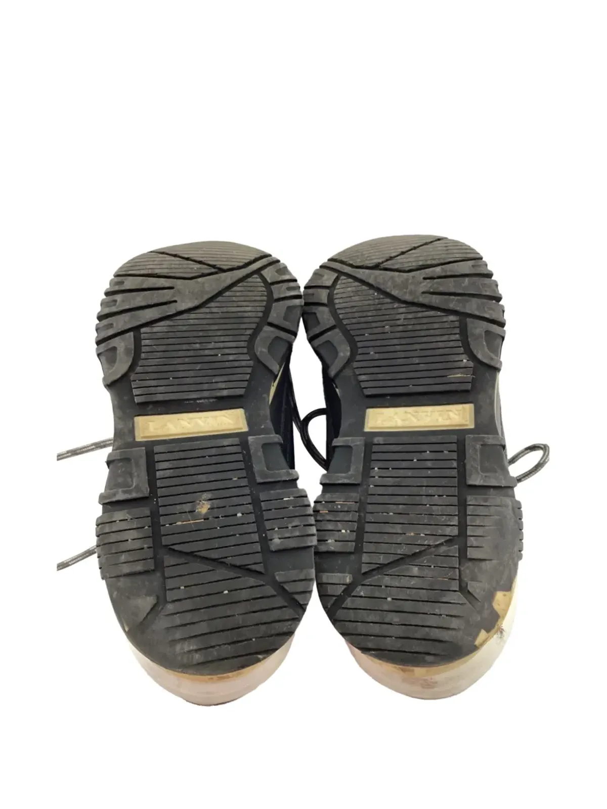 Lanvin Pre-Owned レザー スニーカー - ブラック - 画像5