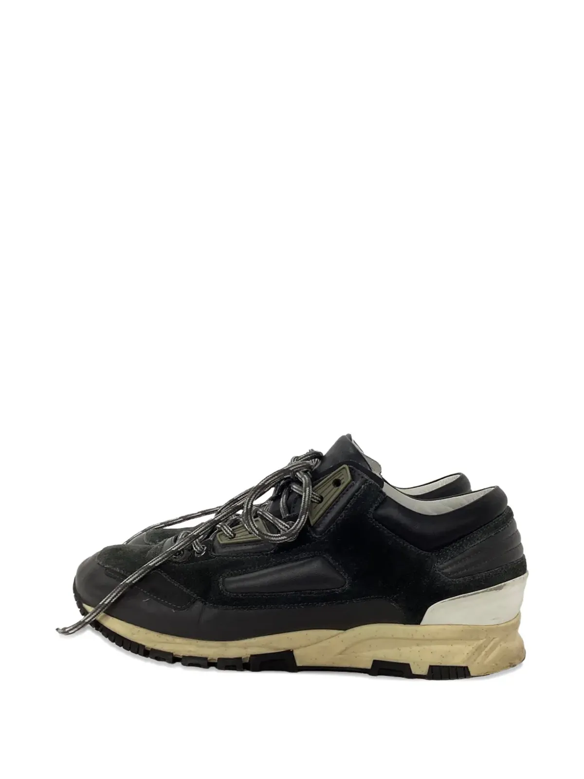 Lanvin Pre-Owned レザー スニーカー - ブラック - 画像2