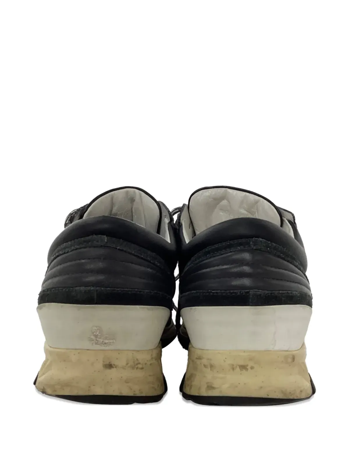 Lanvin Pre-Owned レザー スニーカー - ブラック - 画像4