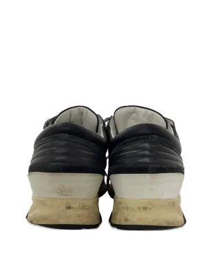 Lanvin Pre-Owned レザー スニーカー - ブラック - サムネイル4