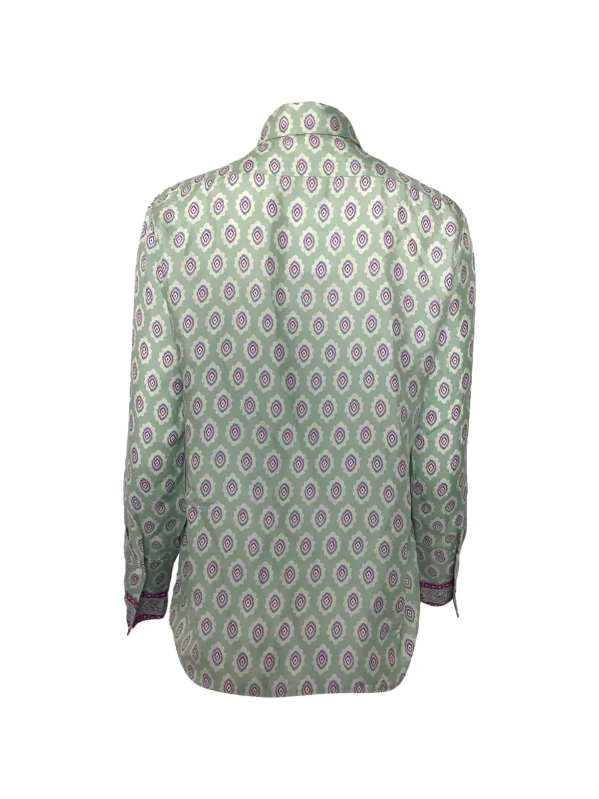SANDRO printed long-sleeved shirt - Green - 画像2