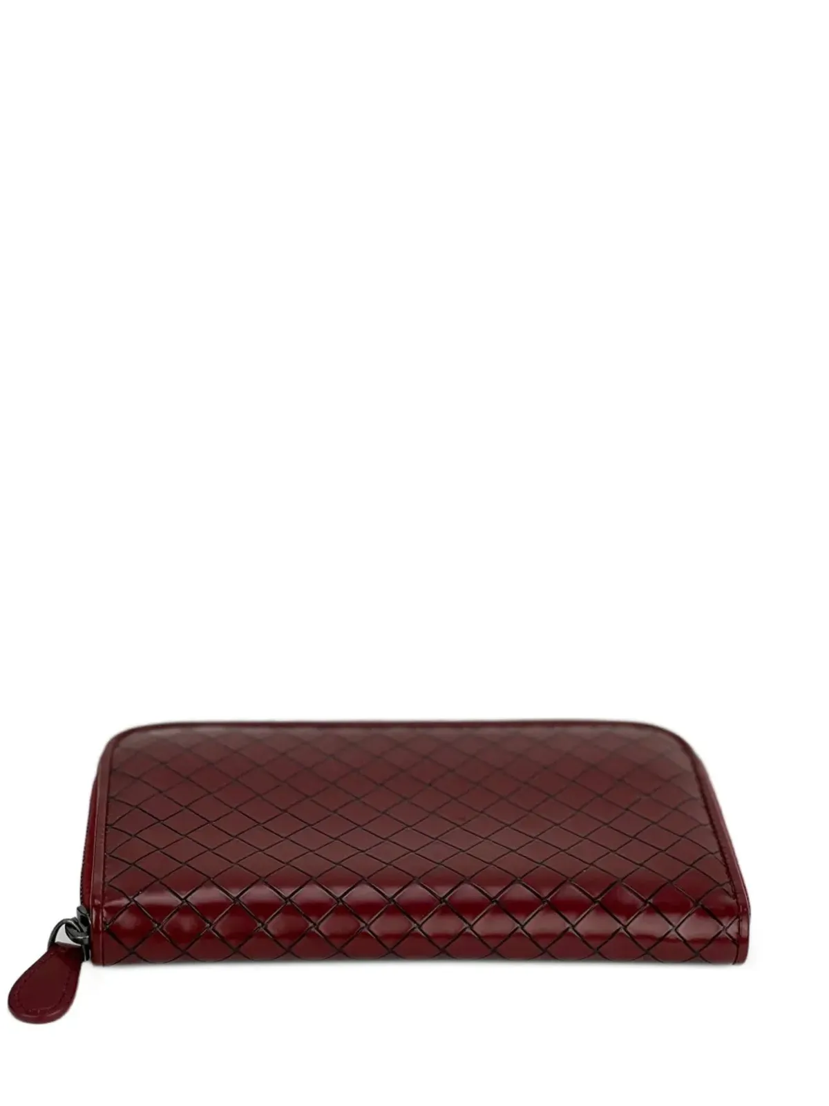 Bottega Veneta Pre-Owned イントレッチアート ジップアラウンド レザー ウォレット クラッチ - 画像1
