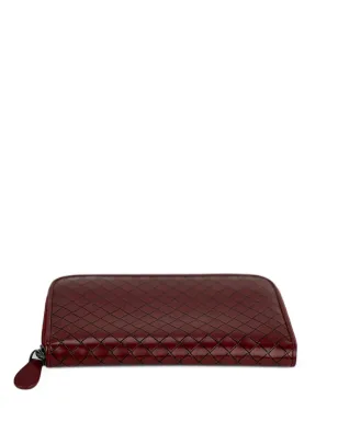 Bottega Veneta Pre-Owned イントレッチアート ジップアラウンド レザー ウォレット クラッチ - サムネイル1
