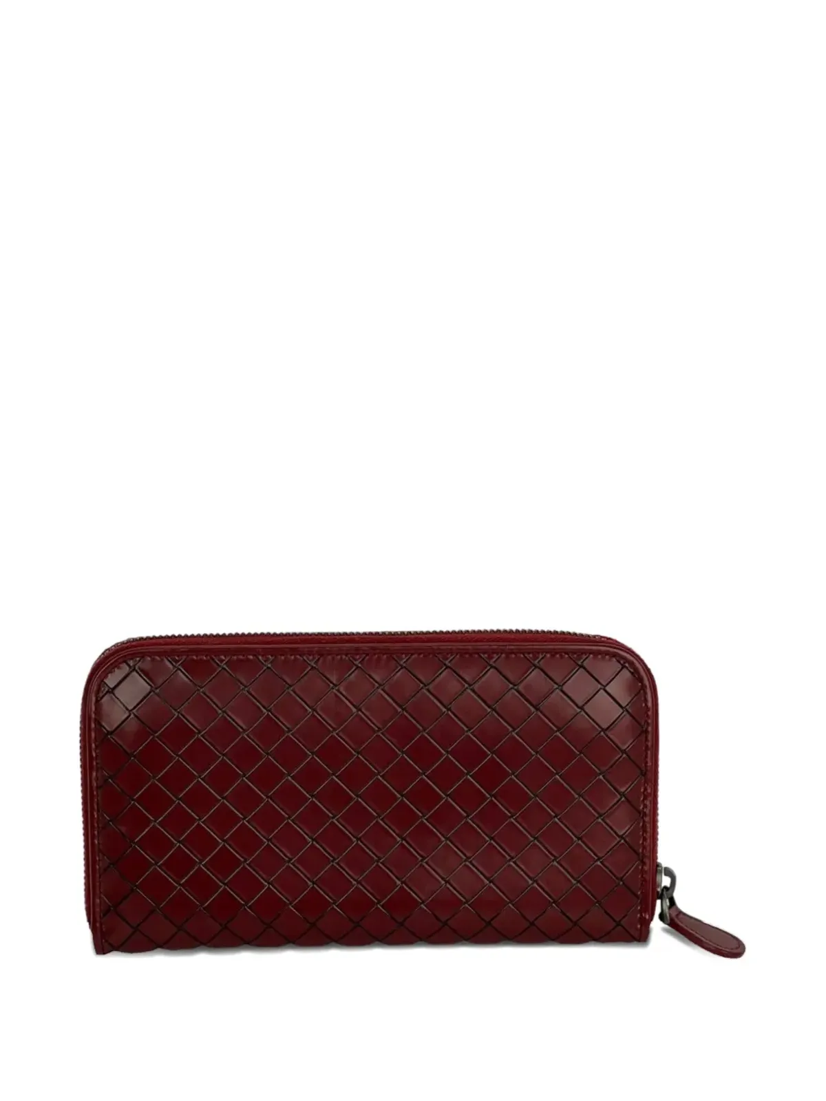 Bottega Veneta Pre-Owned イントレッチアート ジップアラウンド レザー ウォレット クラッチ - 画像2
