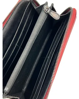 Bottega Veneta Pre-Owned イントレッチアート ジップアラウンド レザー ウォレット クラッチ - サムネイル4