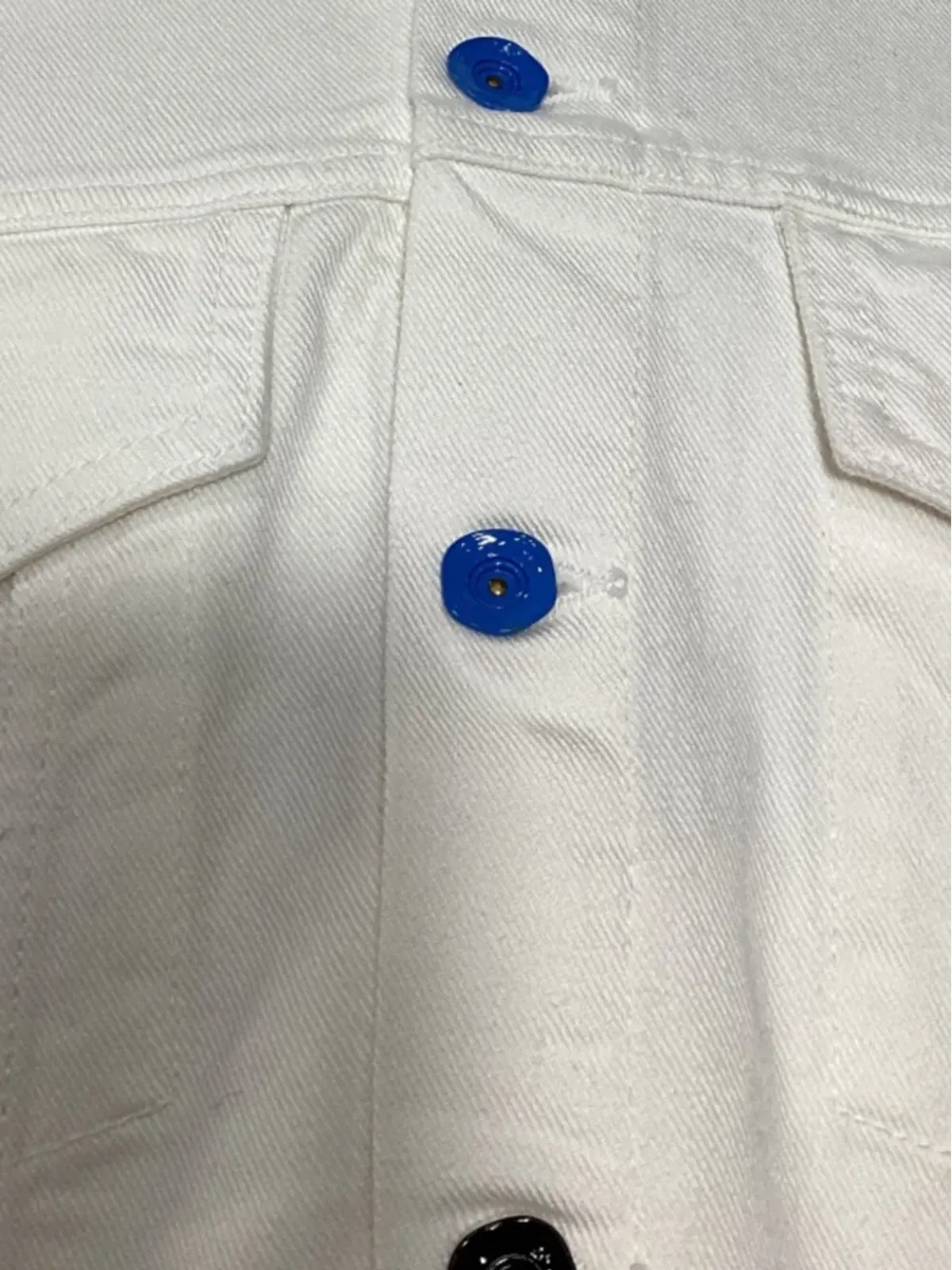 Off-White Pre-Owned ホワイトデニムジャケット - 画像4
