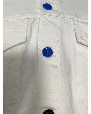 Off-White Pre-Owned ホワイトデニムジャケット - サムネイル4