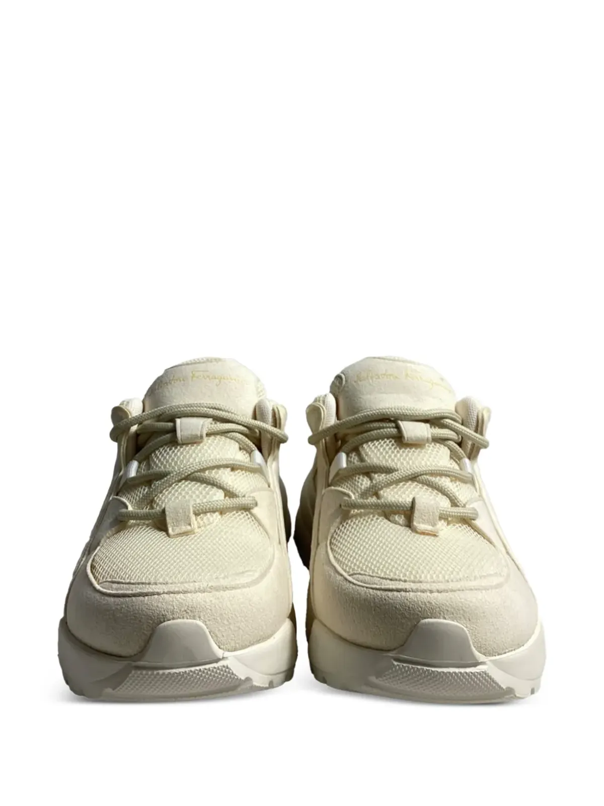 Ferragamo Pre-Owned Skylar レースアップスニーカー - 画像3