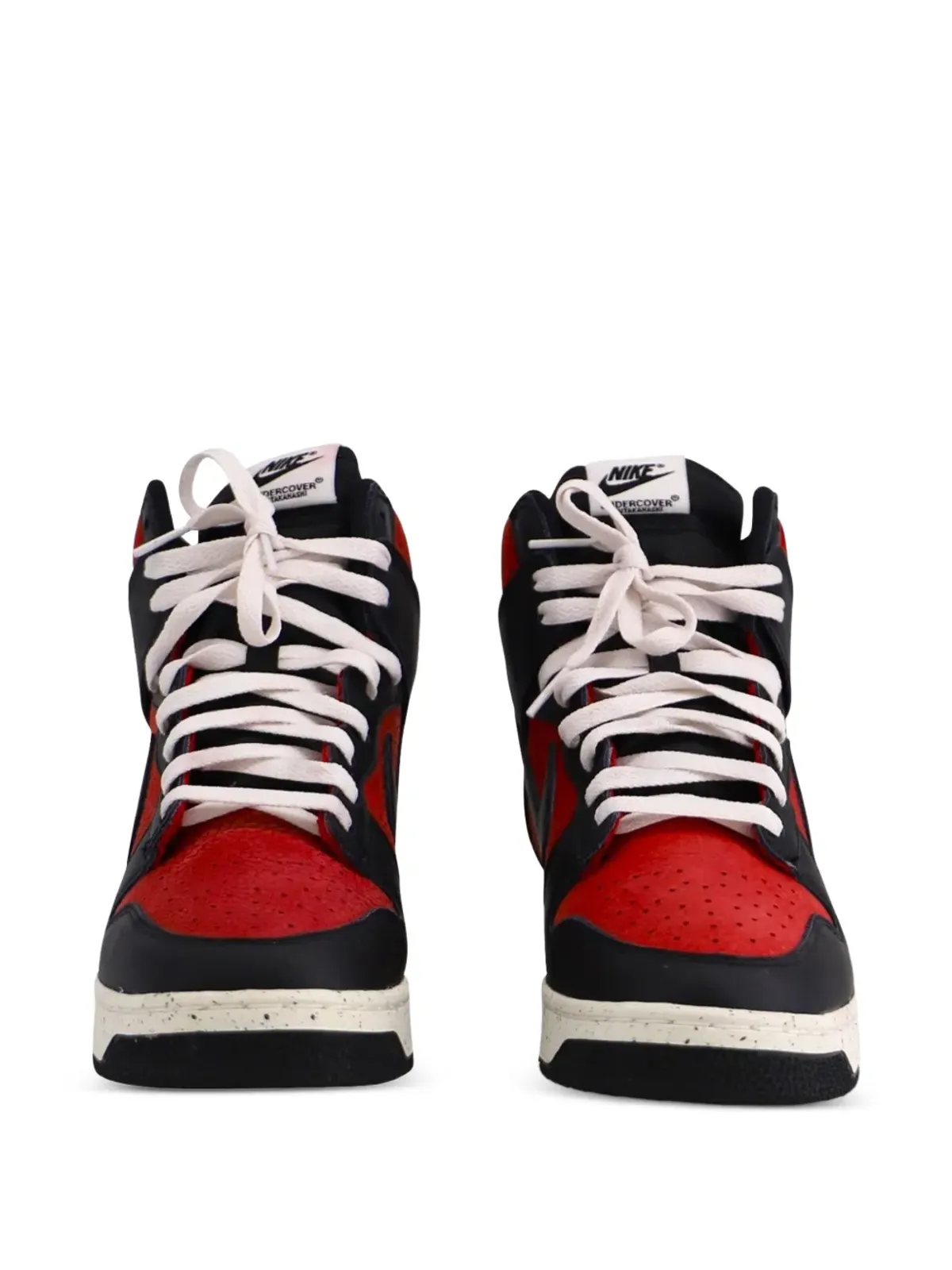 Nike Vintage Undercover Dunk High 1985 ハイカット レザー スニーカー - レッド - 画像4