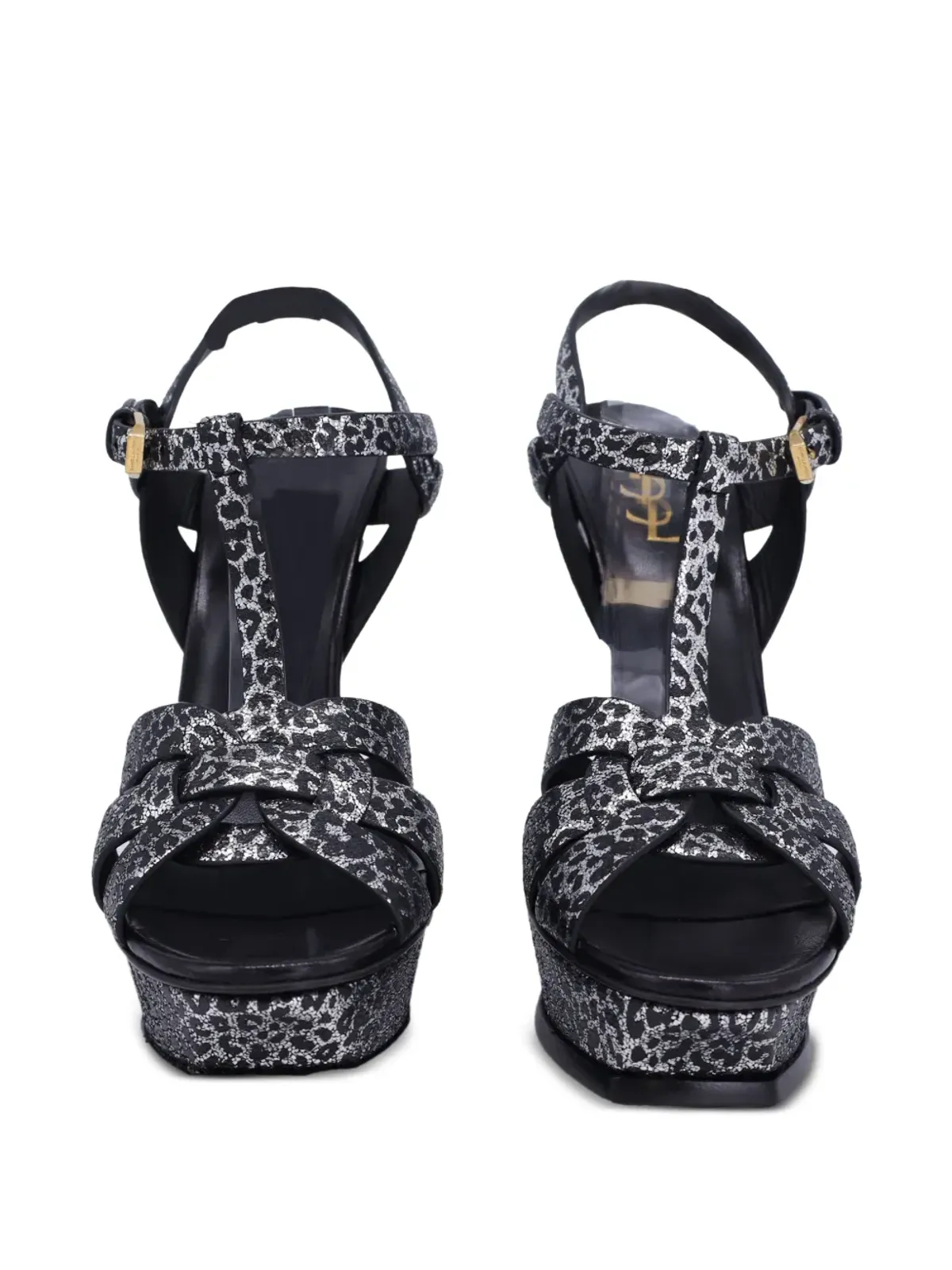 Saint Laurent Pre-Owned プラットフォームTストラップパンプス - 画像3