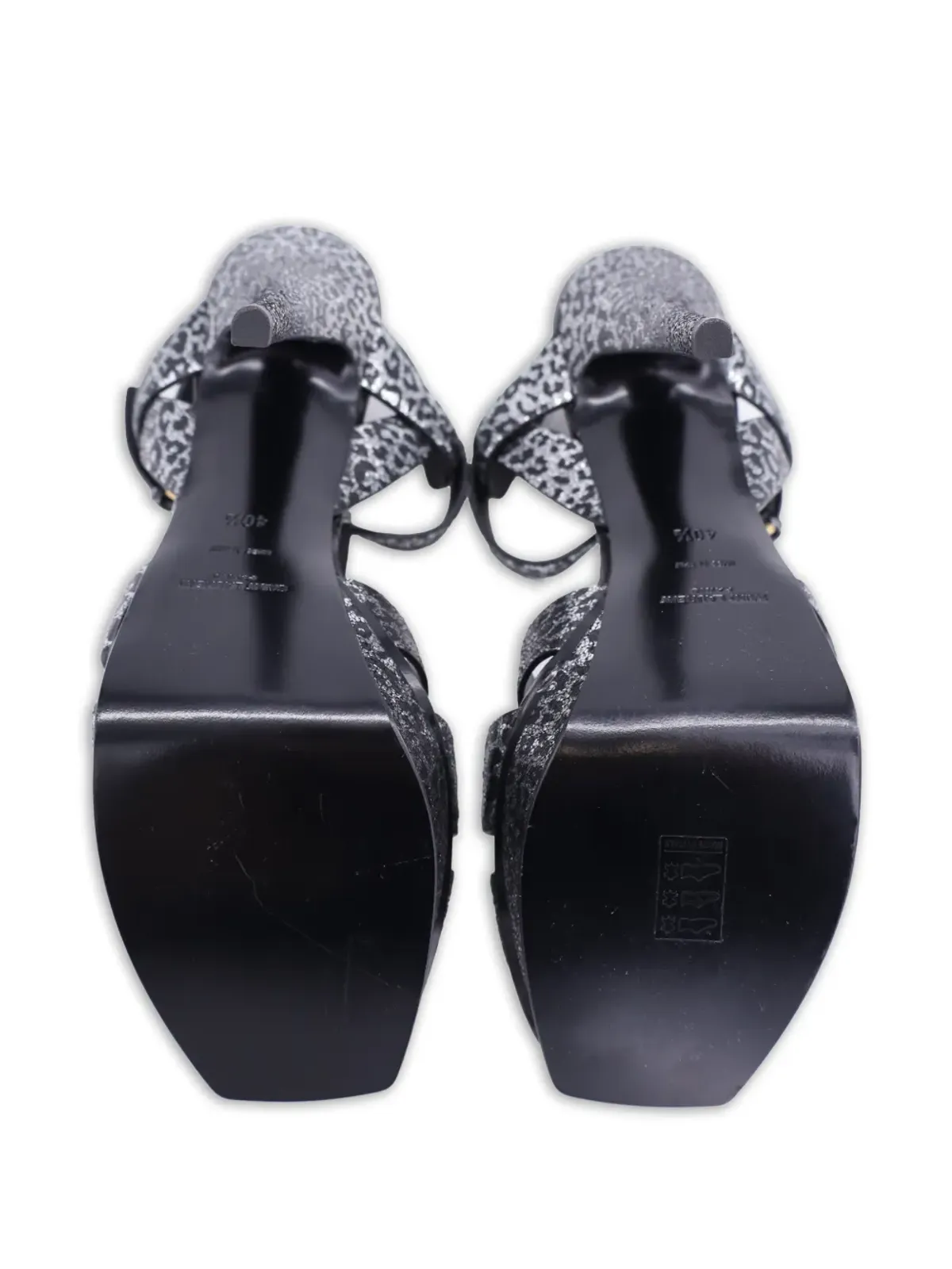 Saint Laurent Pre-Owned プラットフォームTストラップパンプス - 画像4
