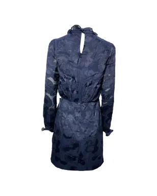 Saloni Rina B ruffled-neck mini dress - Blue - サムネイル2