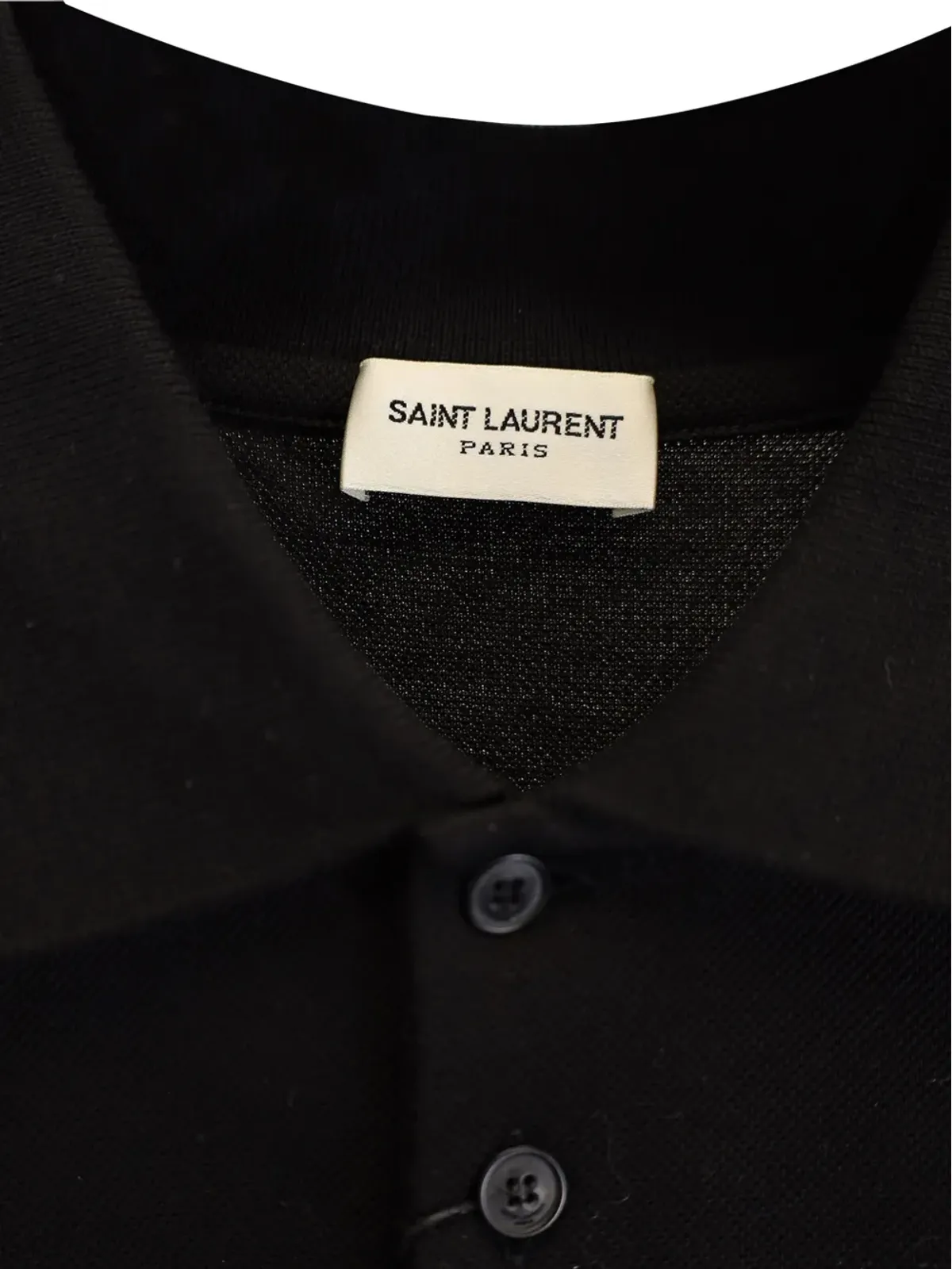 Saint Laurent Pre-Owned Cassandre コットン ポロシャツ - 画像4