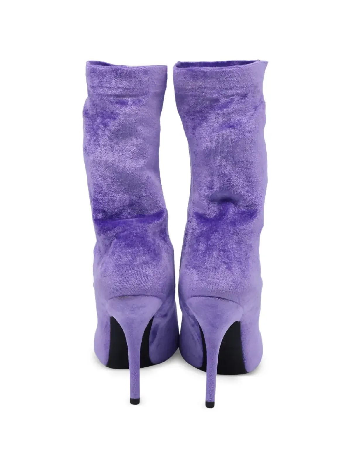 Balenciaga ビンテージ Knife Sock velvet boots - Purple - 画像2
