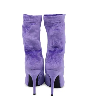 Balenciaga ビンテージ Knife Sock velvet boots - Purple - サムネイル2