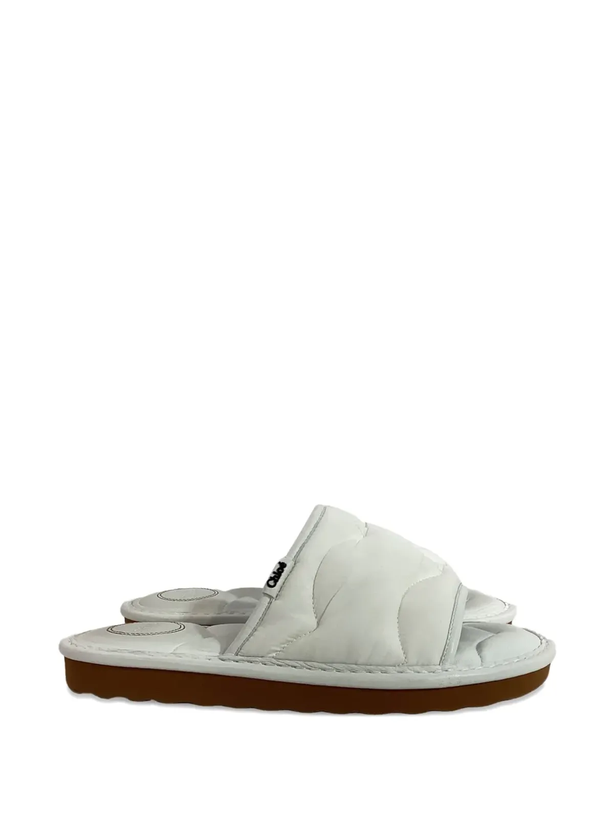 Chloé Vintage マキシー キルテッド スリップオン サンダル - 画像1