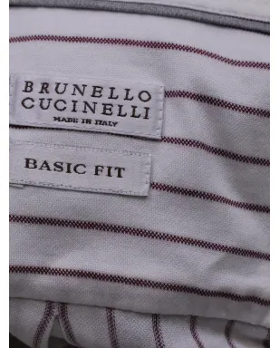 Brunello Cucinelli Vintage ストライプ柄ボタン留めシャツ - サムネイル5