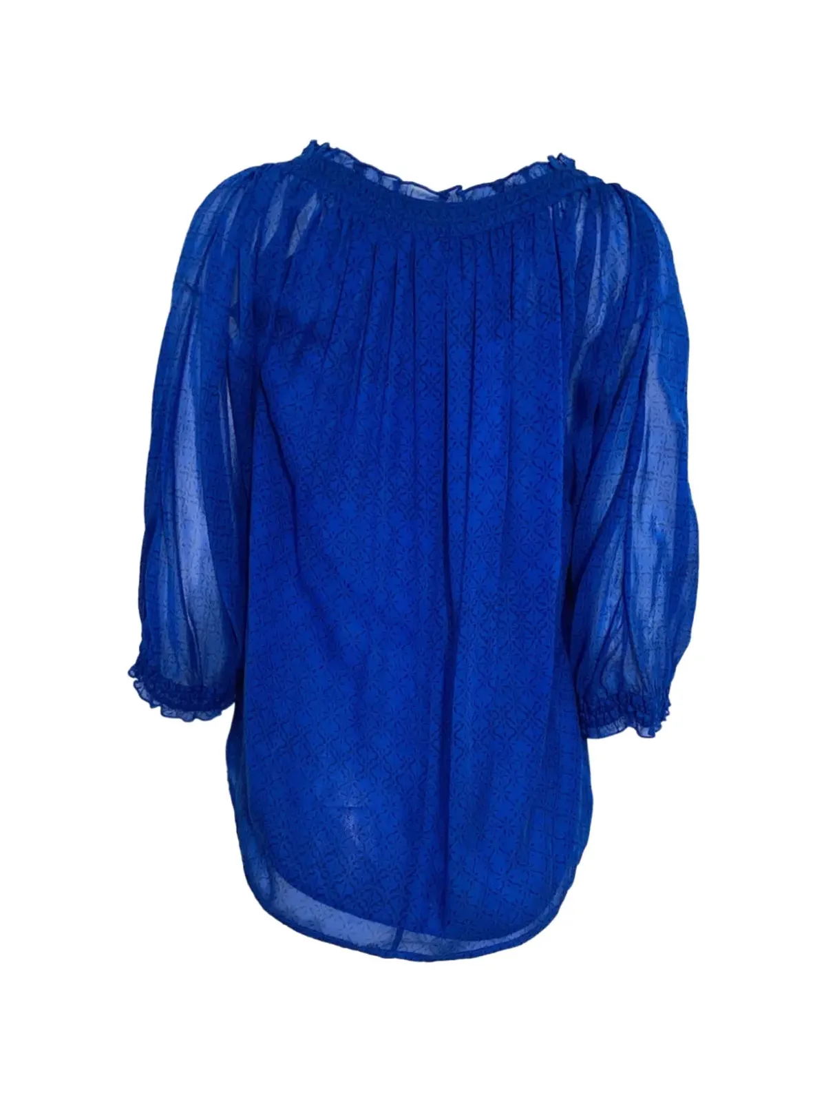 Diane Von Furstenberg Vintage パフスリーブ ブラウス - 画像2